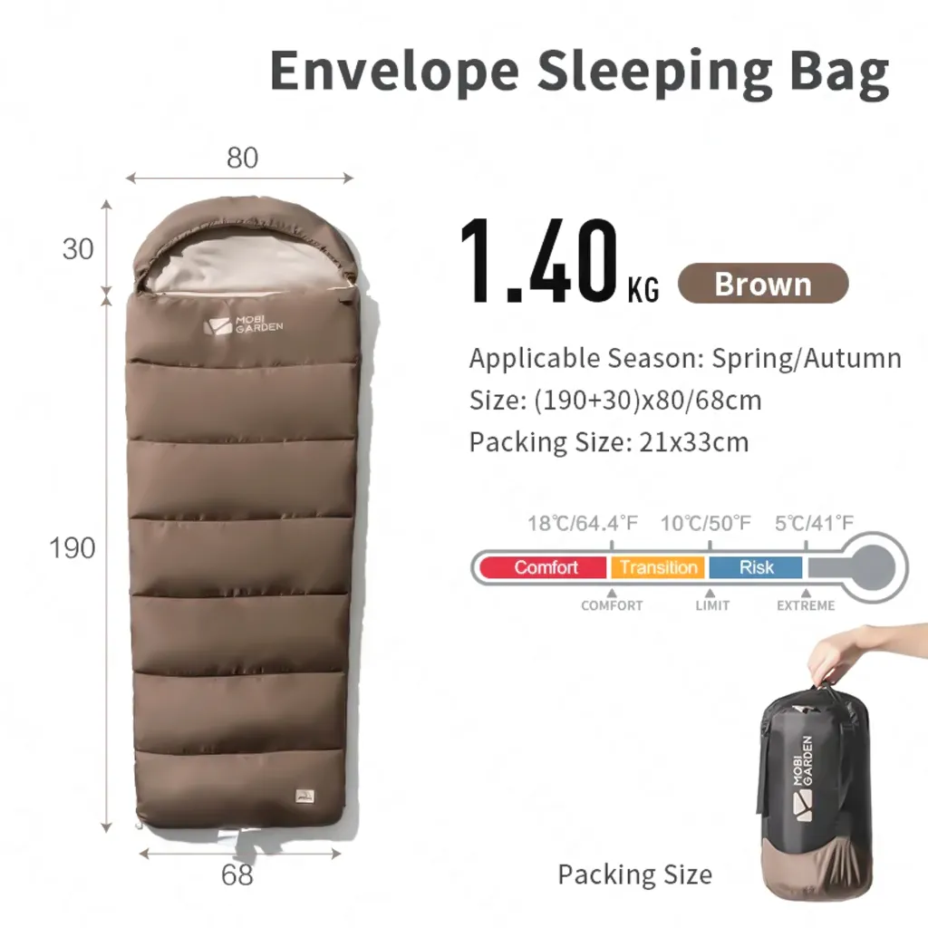 Kantong Tidur Envelope NX21562010 Mobi Garden Sleeping Bag