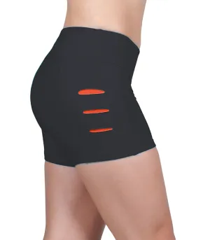 Last Chance! Bia Brazil Activewear Sliced Up Shorts SH2451 Black/Red