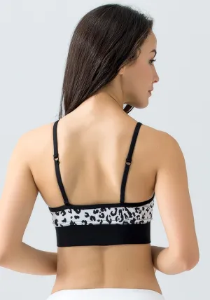 Medium Leopard Yoga Bra Print