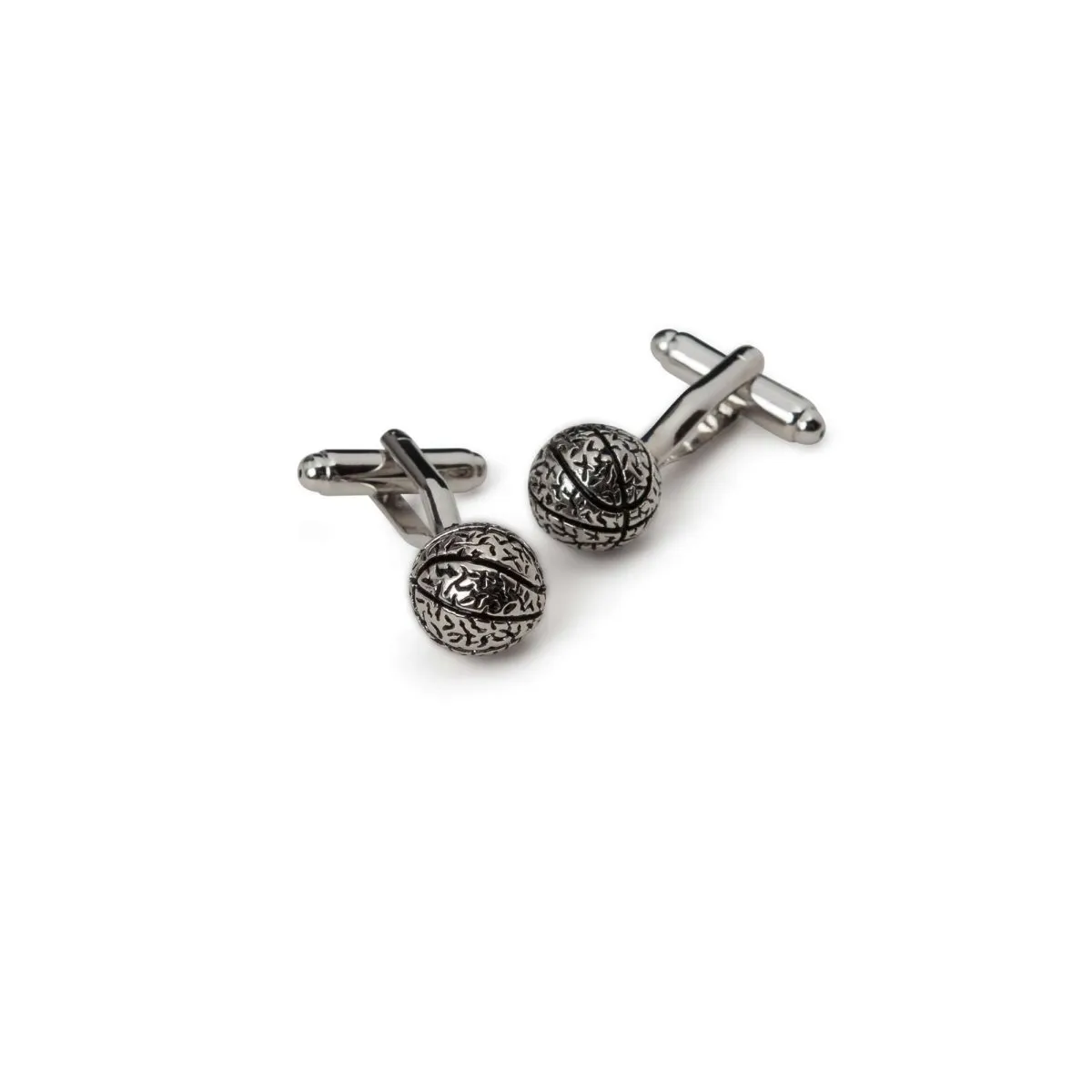 Metal Basketball Cufflinks