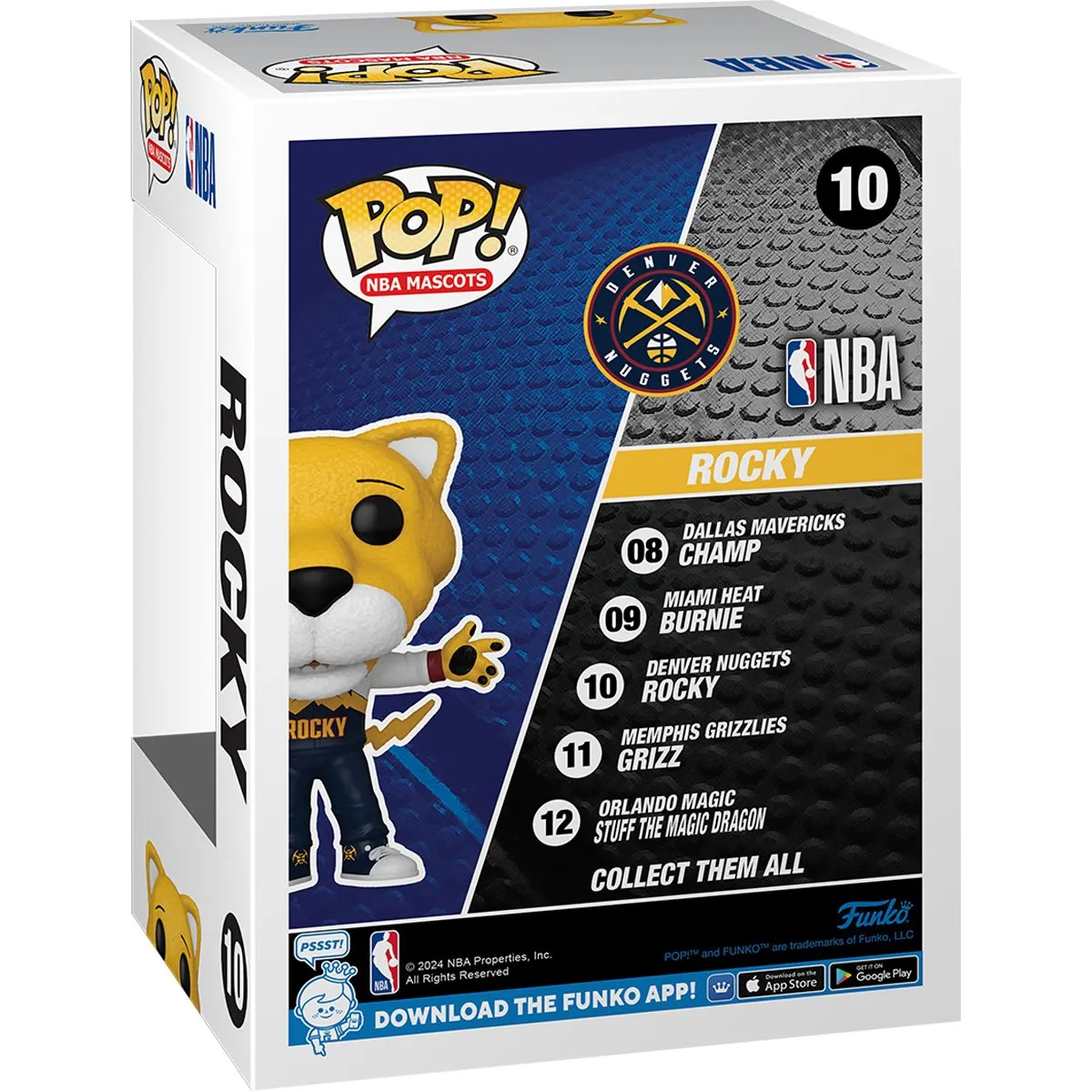 NBA Mascots Denver Nuggets Rocky Funko Pop! Vinyl Figure #10