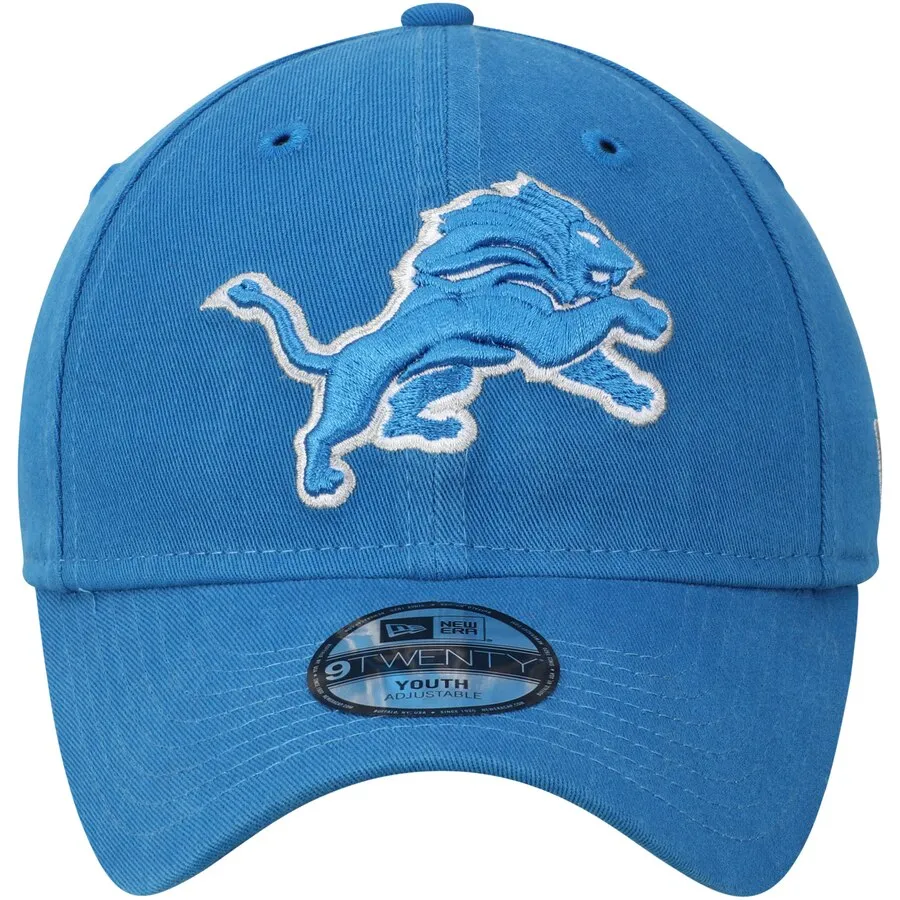 New Era Youth Detroit Lions Primary Core Classic 9Twenty Adjustable Hat / Blue