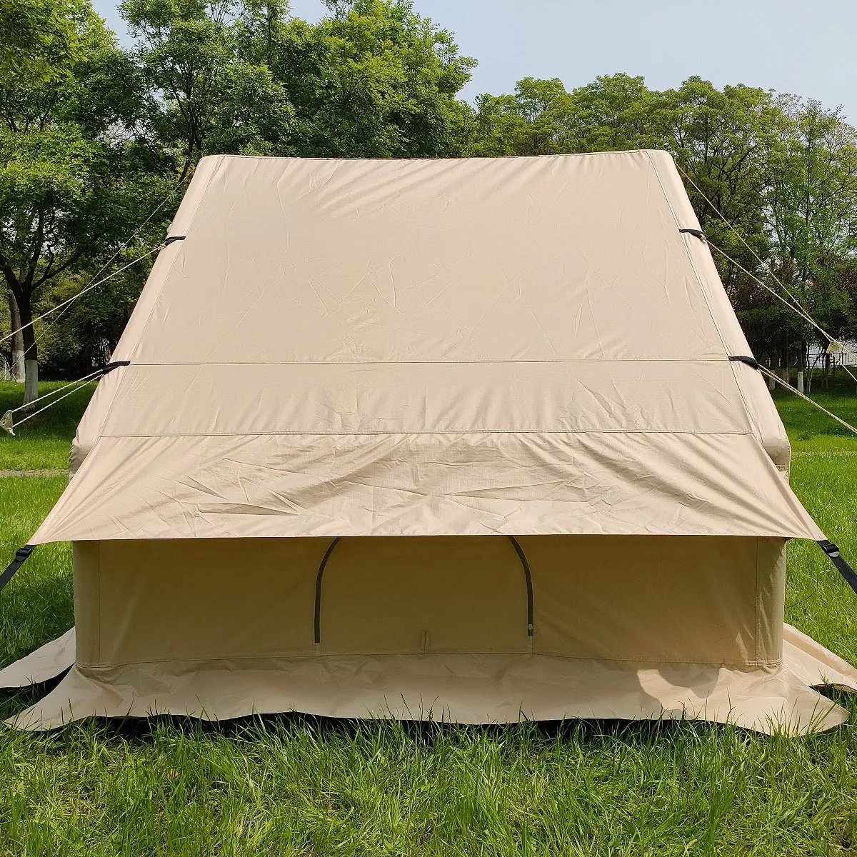 Outdoor Waterproof Anti-UV Camping Lodge Tent 2.1M*3M Quick Open Inflatable Cabin Tent