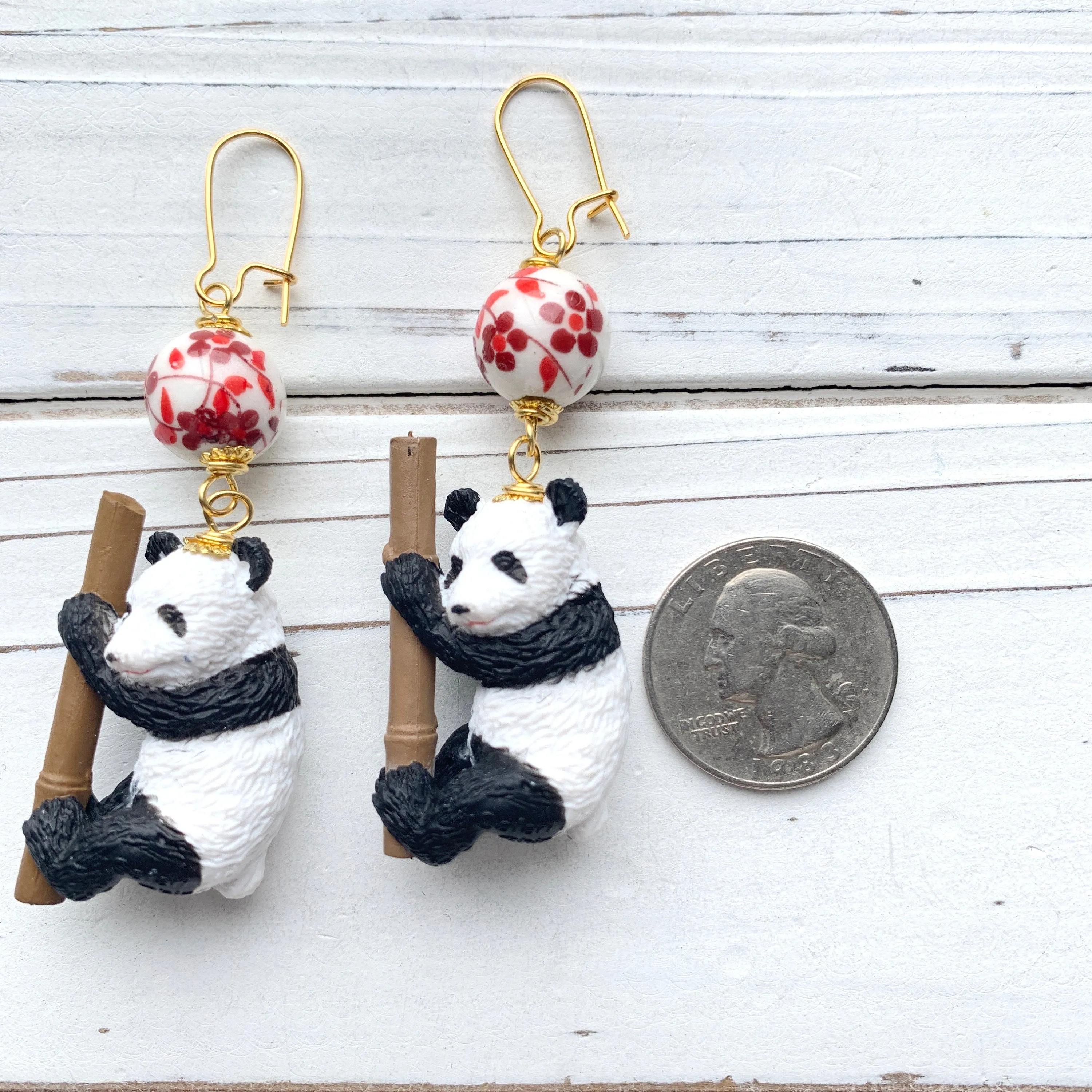 Panda Earrings