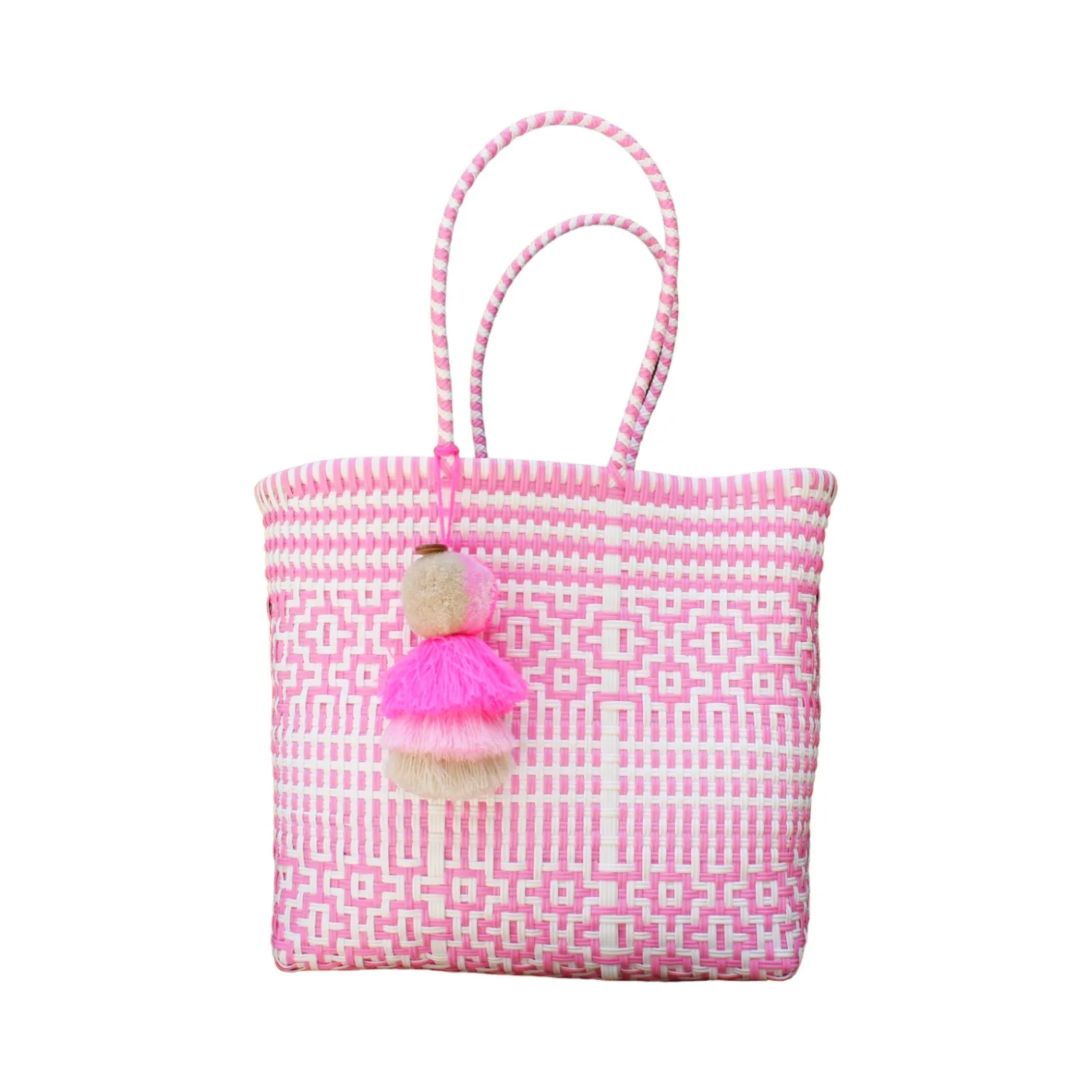 Preppy Tile Rose Citron Tote