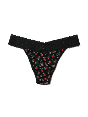 Printed DreamEase® Original Rise Thong English Rose Sale