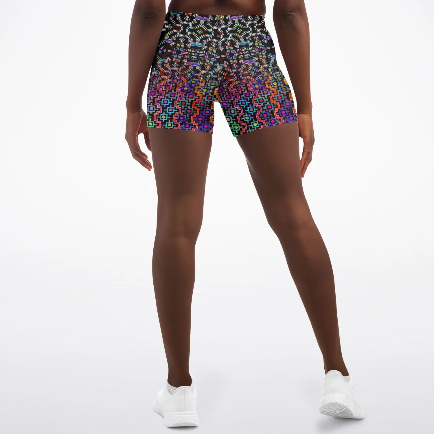 Prismatic Rainbow Legging Shorts