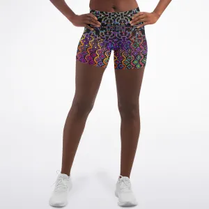 Prismatic Rainbow Legging Shorts