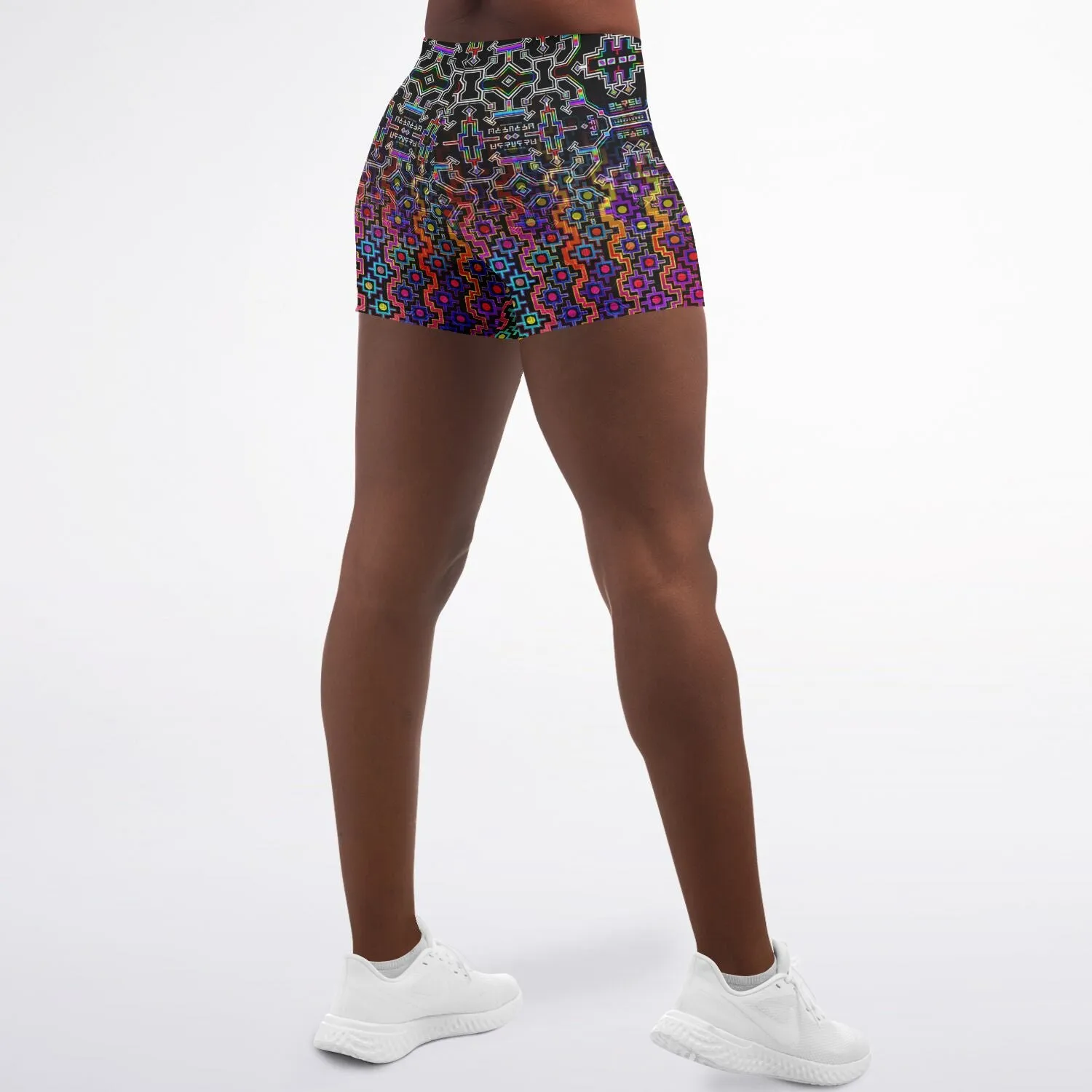 Prismatic Rainbow Legging Shorts