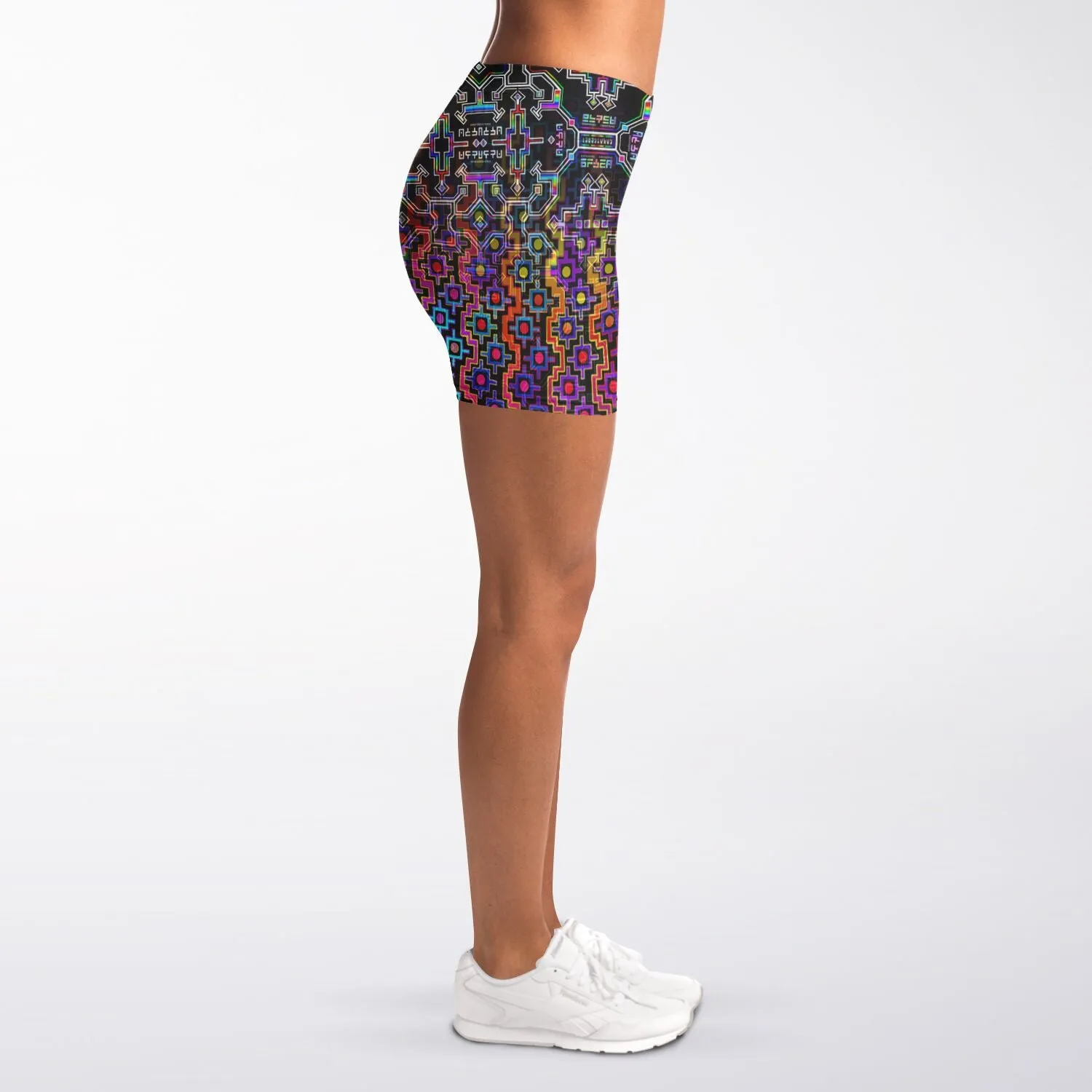 Prismatic Rainbow Legging Shorts