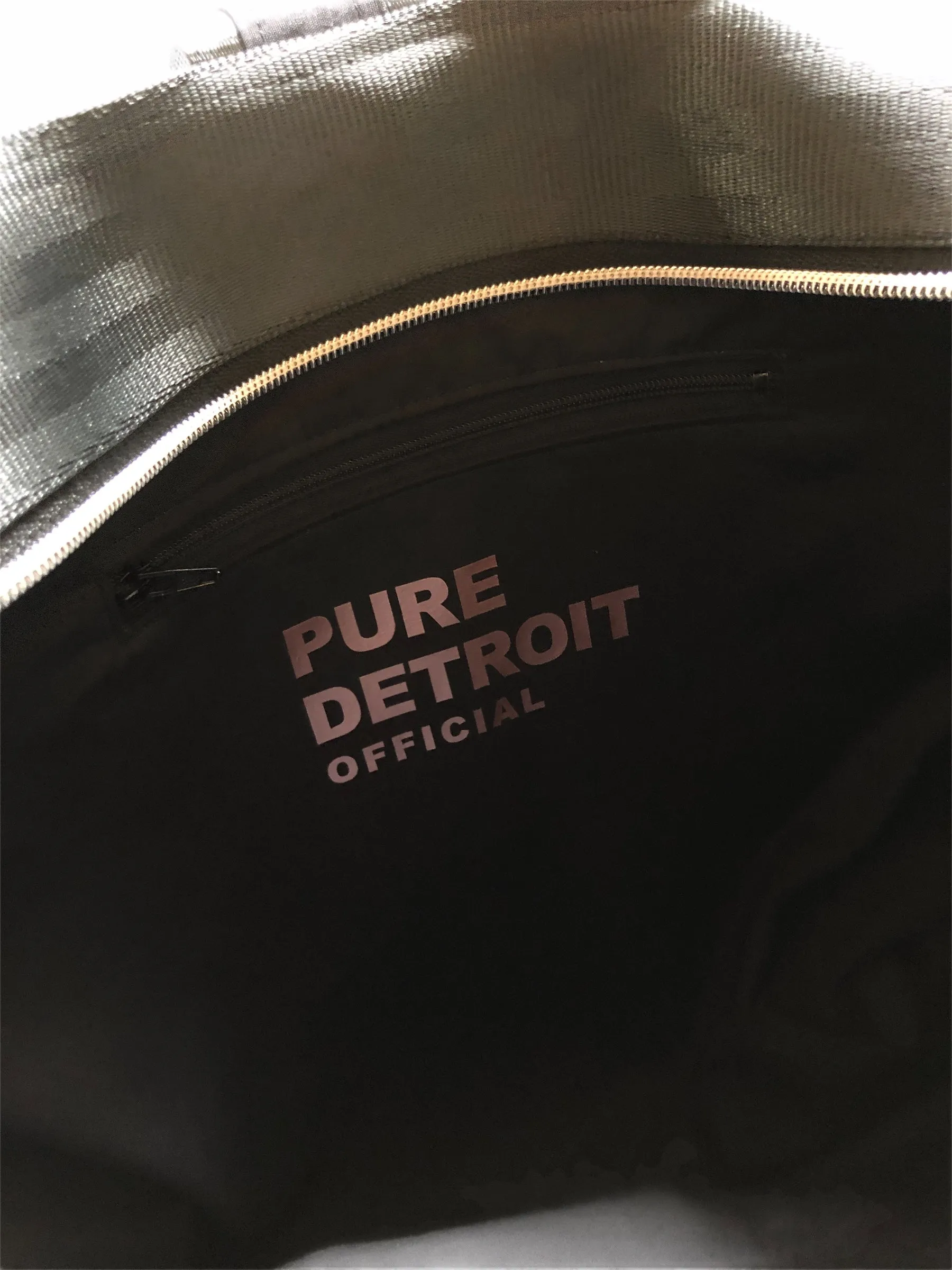 Pure Detroit OFFICIAL - Medium Ring Tote Seatbelt Bag - Black PRE ORDER