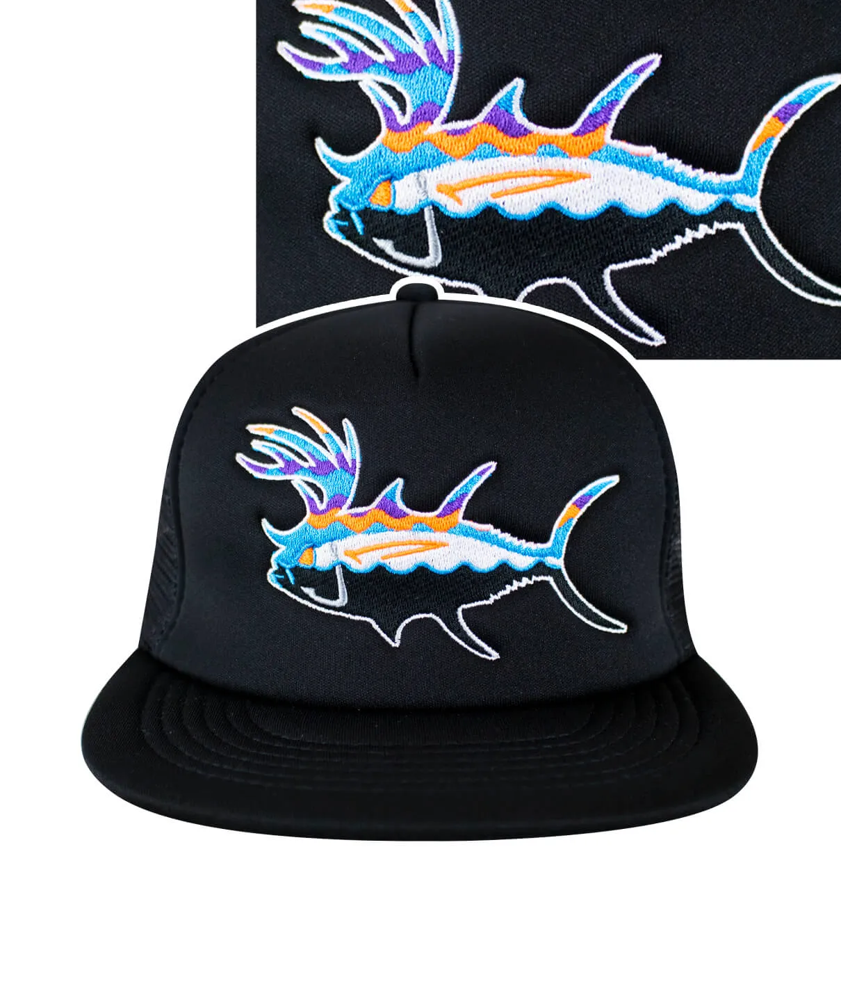 "Buck-Eye Explorer" Unisex Black Foam Trucker Hat