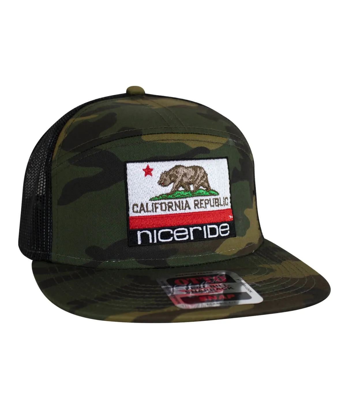 "California Flag" OTTO Unisex 7 Panel Trucker Hat