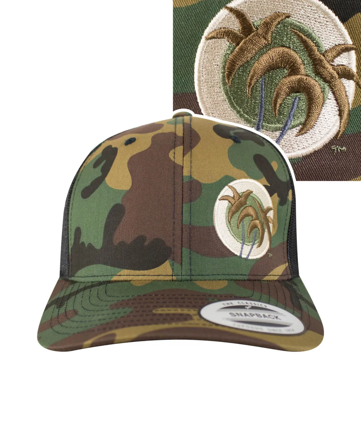 "Classic Palm Camo" Retro Trucker Hat