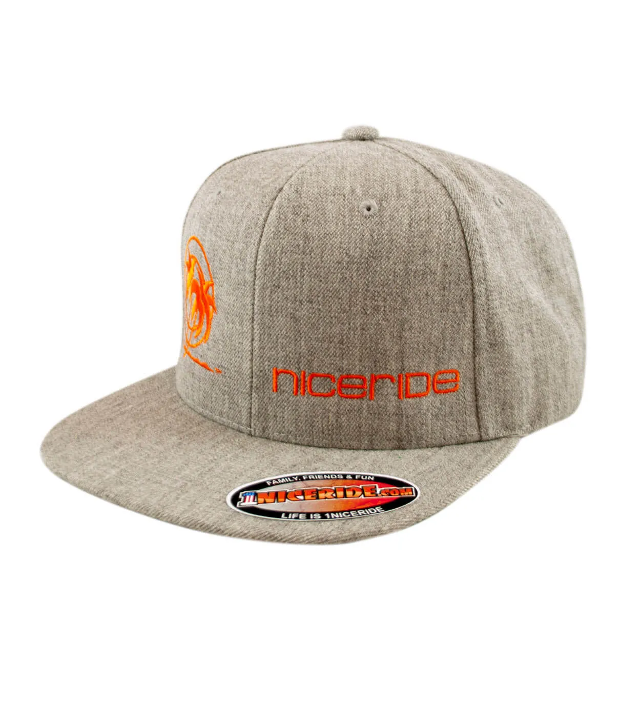 "Palm Tower" Heather Grey Snapback Hat