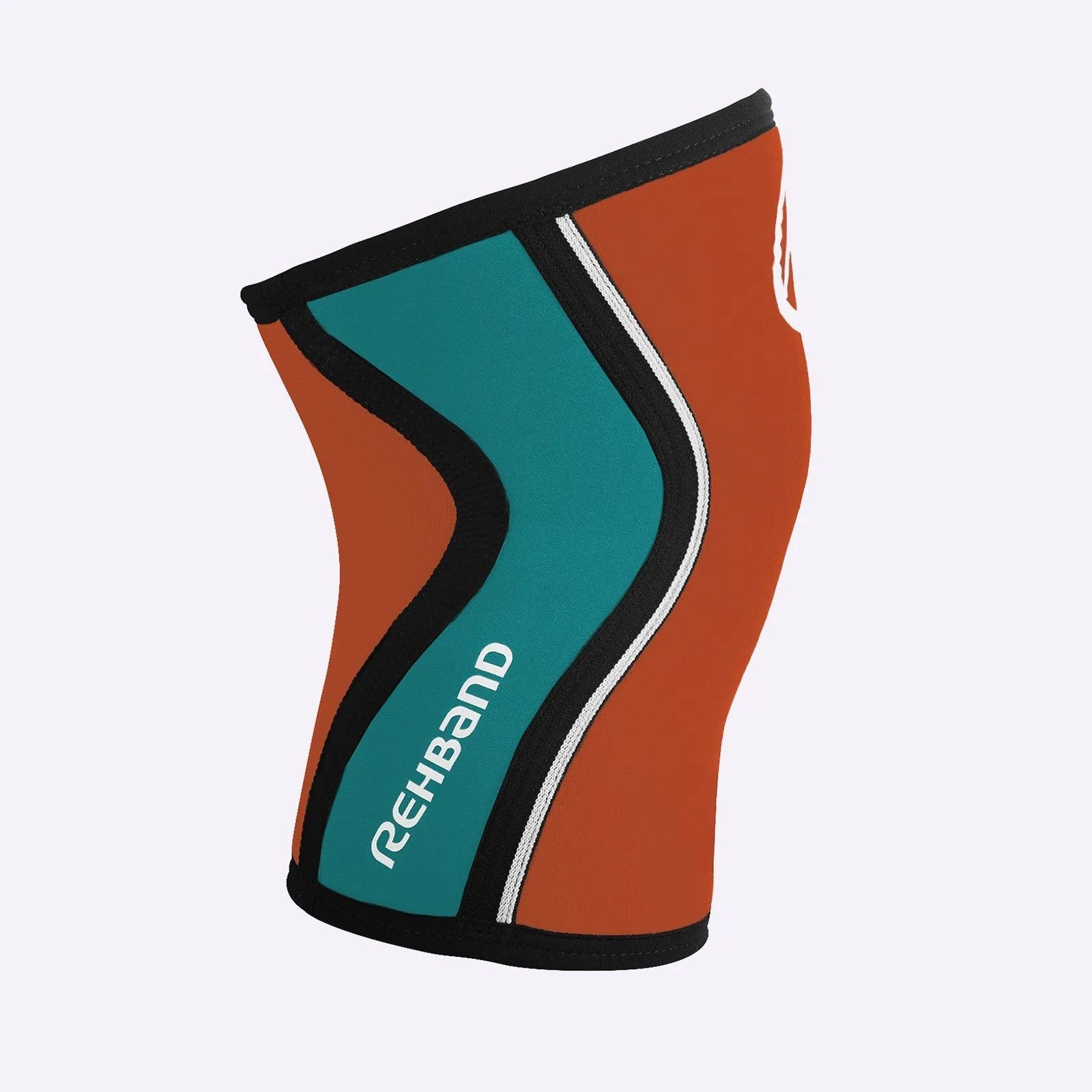 Rehband - RX Knee Sleeve - 5mm - Orange/Teal - SINGLE