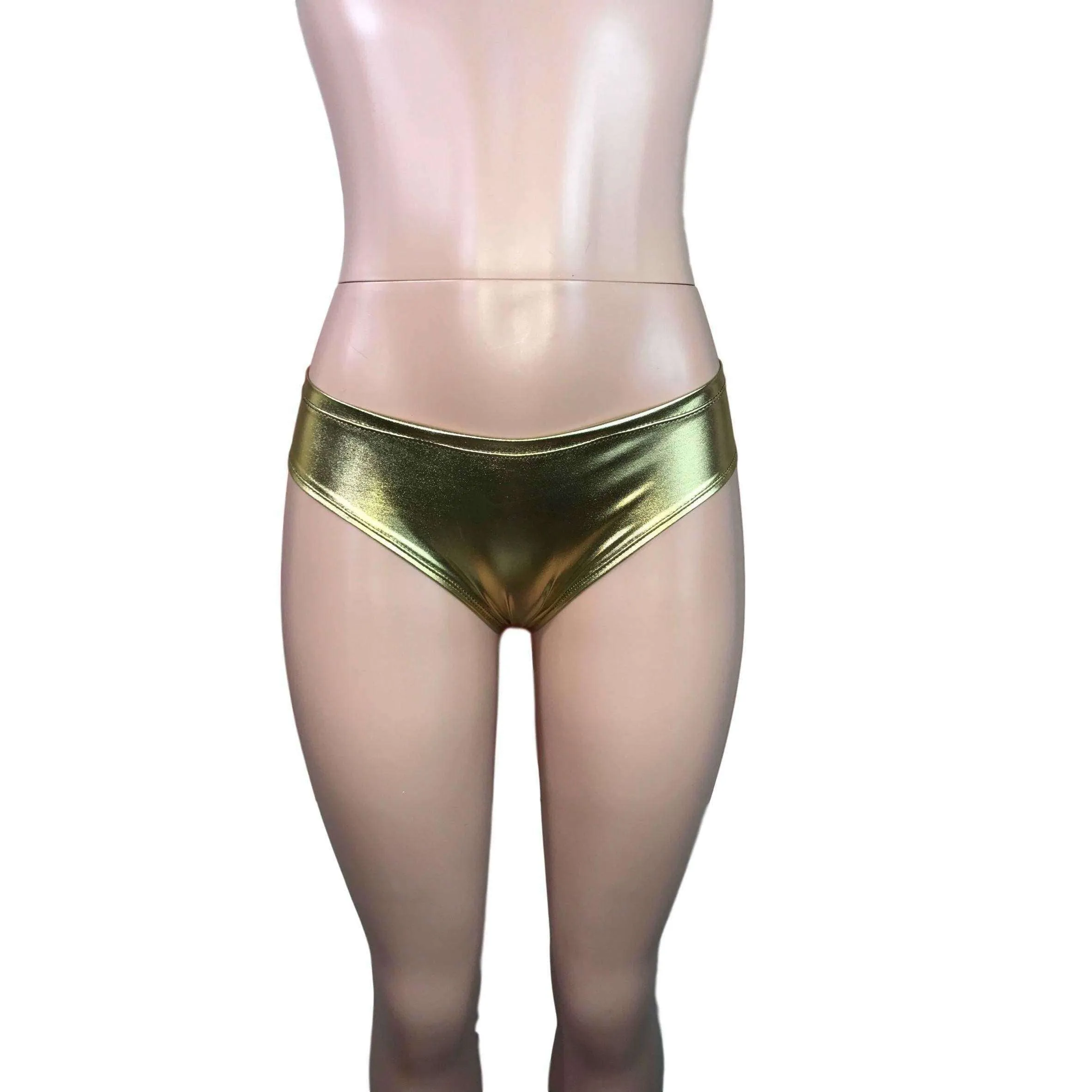 SALE - Gold Metallic Cheeky