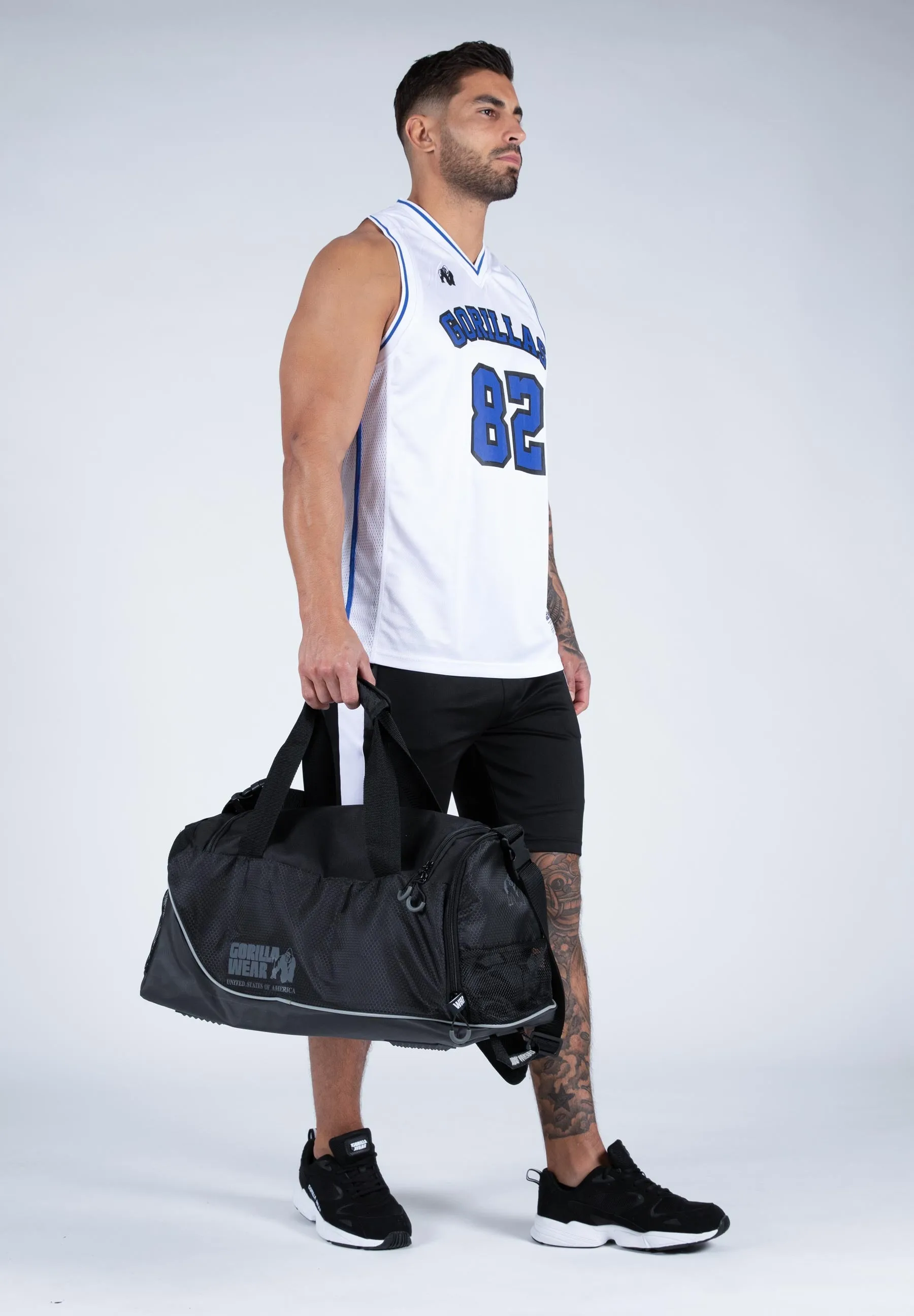 San Mateo Jersey Tank Top - White/Blue