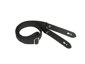 Shoulder Slings - Stowaway (Black Webbing / Black Leather / Nickel Coated Brass)