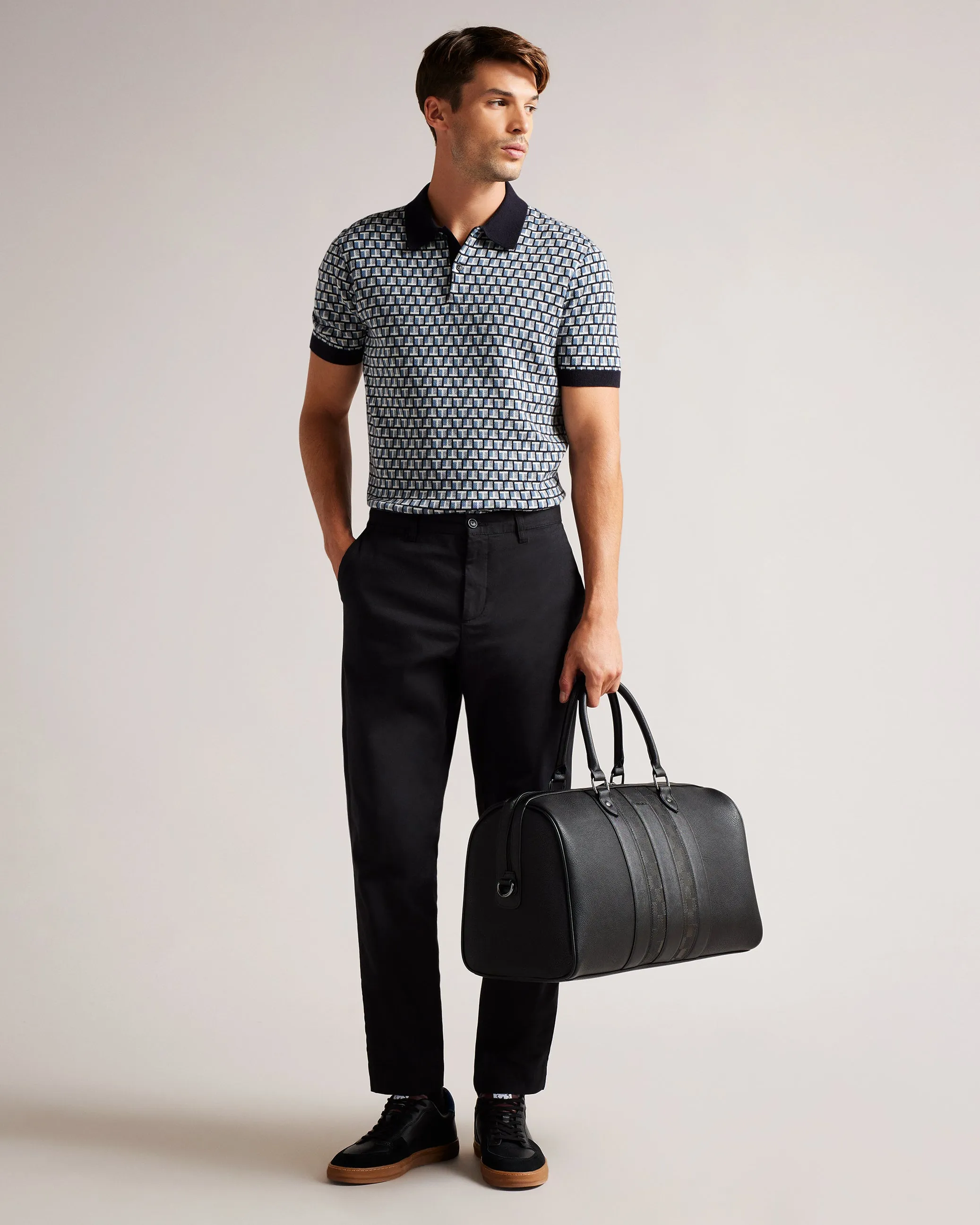 Waylin House Check Pu Holdall