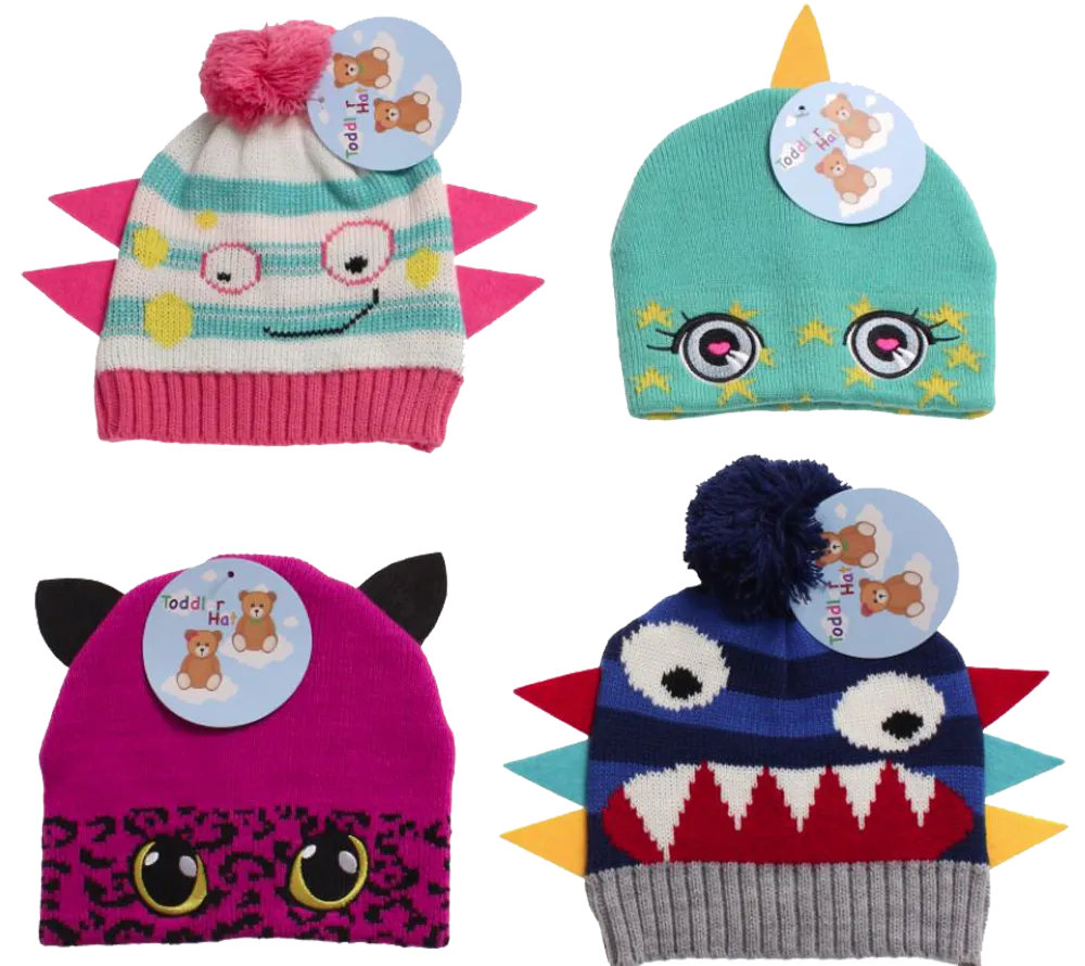 Winter-Hats Kids Monster Design Hats