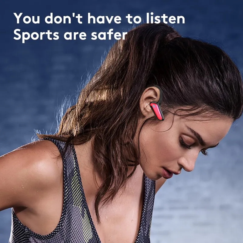 Wireless Headset Hifi Sound Effect Running Sports Earphone Microphone Waterproof 150mAh Bone Conduction Headphones Hands-free